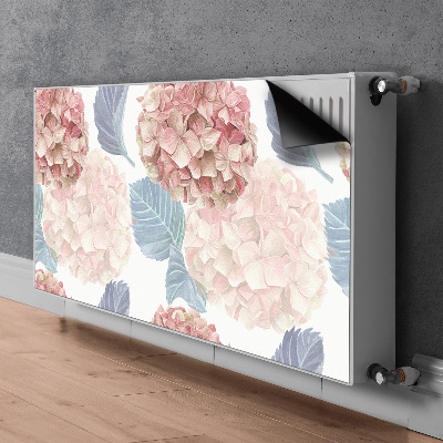 Decorative radiator cover Drawn flowerbed