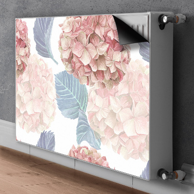 Decorative radiator cover Drawn flowerbed