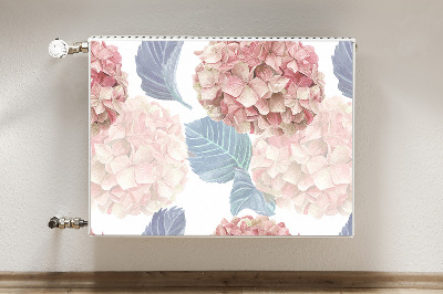 Decorative radiator cover Drawn flowerbed