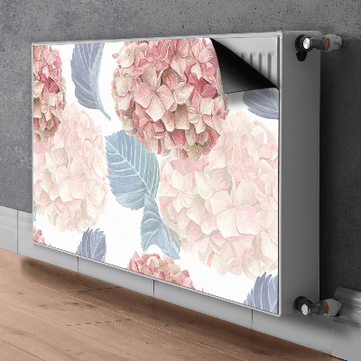 Decorative radiator cover Drawn flowerbed