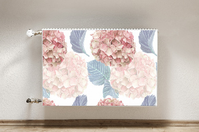 Decorative radiator cover Drawn flowerbed