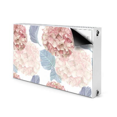 Decorative radiator cover Drawn flowerbed