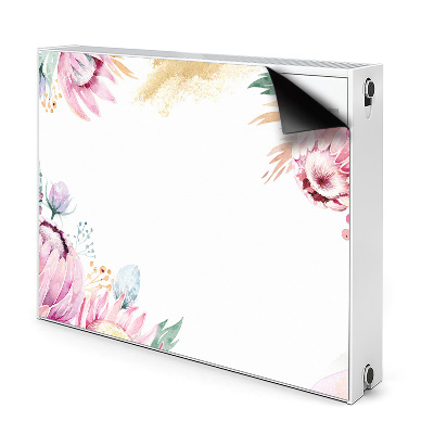 Printed radiator mat Floral frame