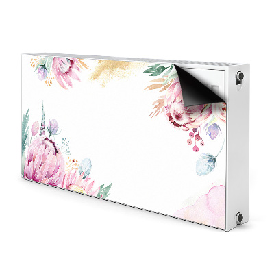 Printed radiator mat Floral frame