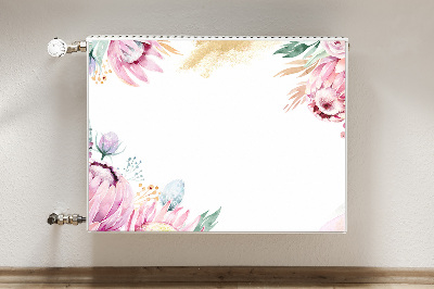 Printed radiator mat Floral frame