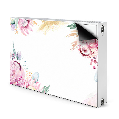 Printed radiator mat Floral frame