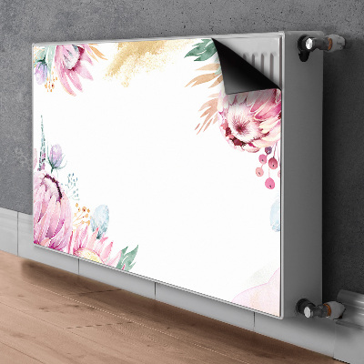 Printed radiator mat Floral frame