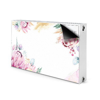 Printed radiator mat Floral frame