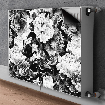 Radiator cover Black roses