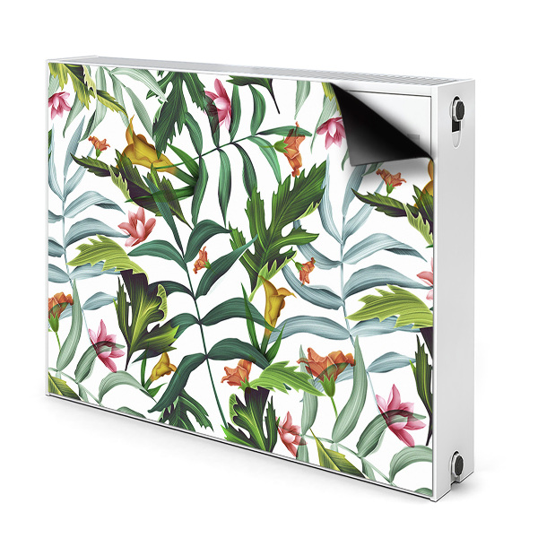 Decorative radiator cover Tropical flora