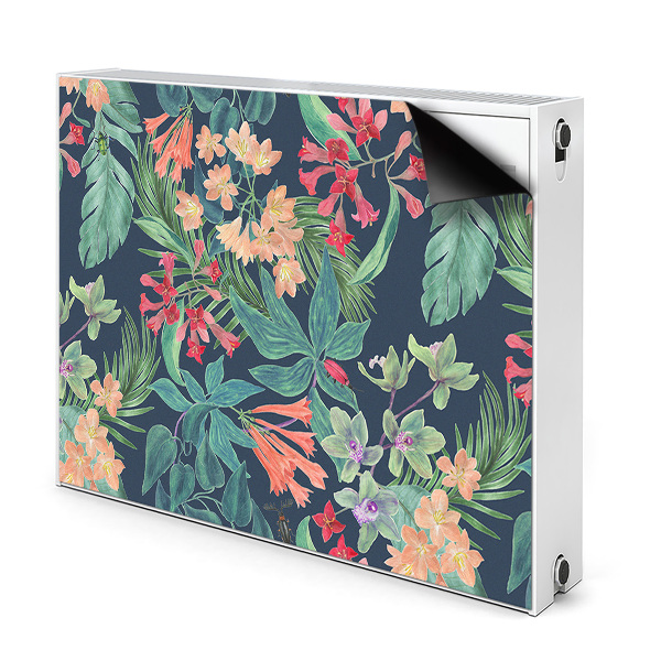 Decorative radiator cover Tropical composition