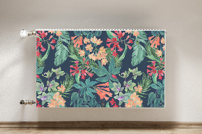 Decorative radiator cover Tropical composition