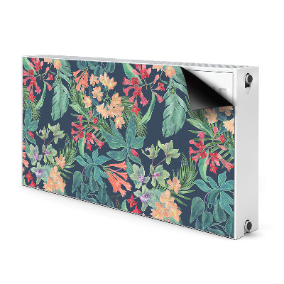 Decorative radiator cover Tropical composition