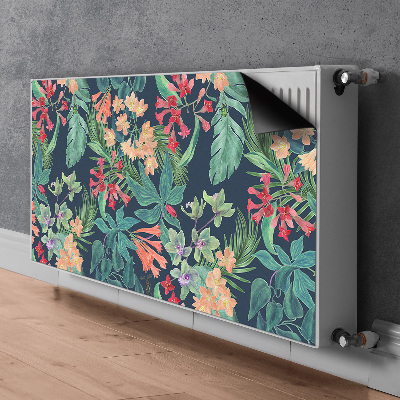 Decorative radiator cover Tropical composition