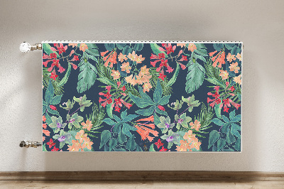 Decorative radiator cover Tropical composition