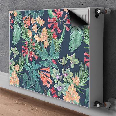 Decorative radiator cover Tropical composition