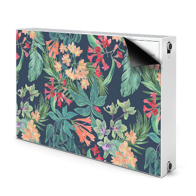 Decorative radiator cover Tropical composition