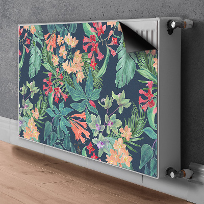 Decorative radiator cover Tropical composition