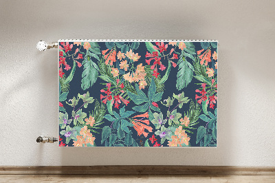 Decorative radiator cover Tropical composition