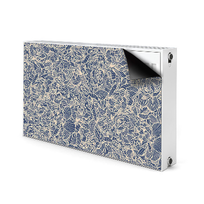 Magnetic radiator cover Blue flower