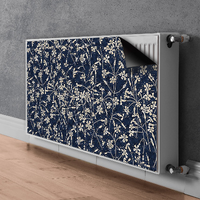 Printed radiator mat Floral pattern