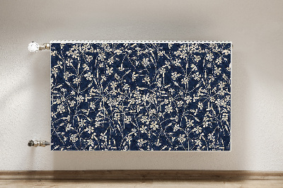 Printed radiator mat Floral pattern