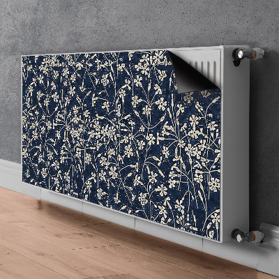 Printed radiator mat Floral pattern