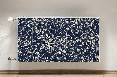 Printed radiator mat Floral pattern