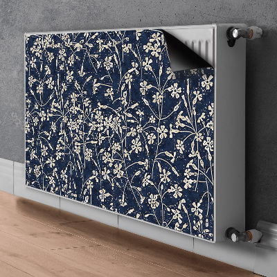 Printed radiator mat Floral pattern