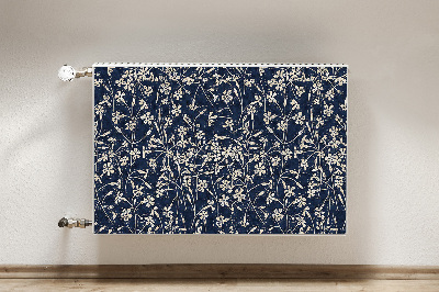 Printed radiator mat Floral pattern