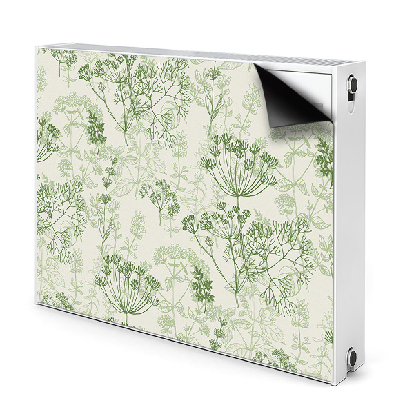 Decorative radiator mat Field herbs