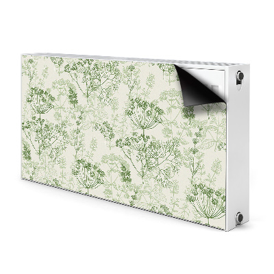 Decorative radiator mat Field herbs