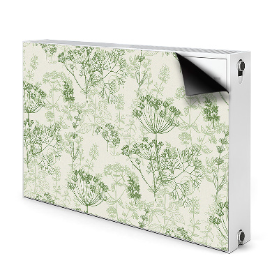 Decorative radiator mat Field herbs