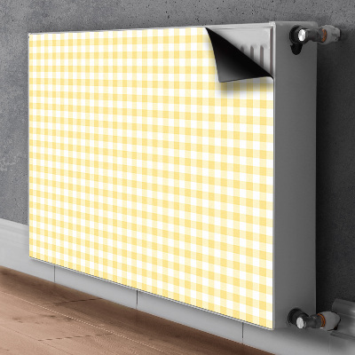 Magnetic radiator mat Yellow grille