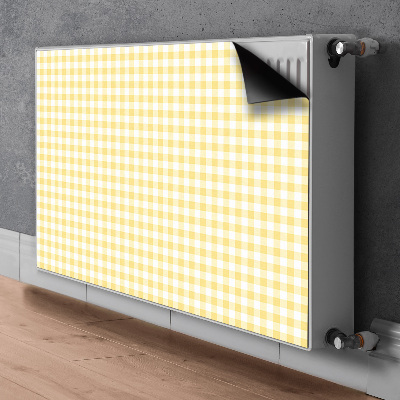 Magnetic radiator mat Yellow grille