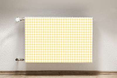 Magnetic radiator mat Yellow grille