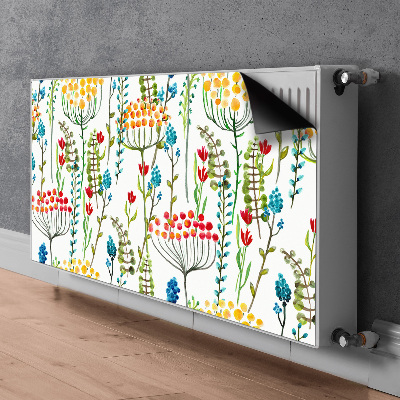 Decorative radiator cover Colorful meadow