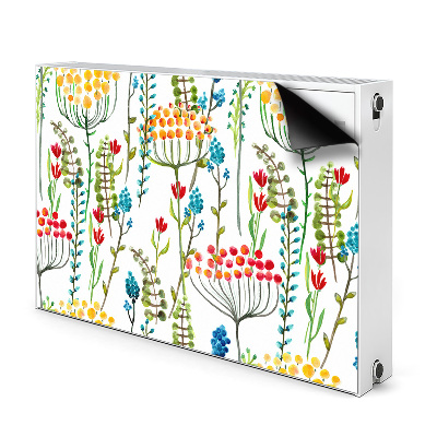 Decorative radiator cover Colorful meadow