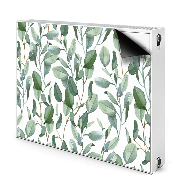 Printed radiator mat Eucalyptus leaves