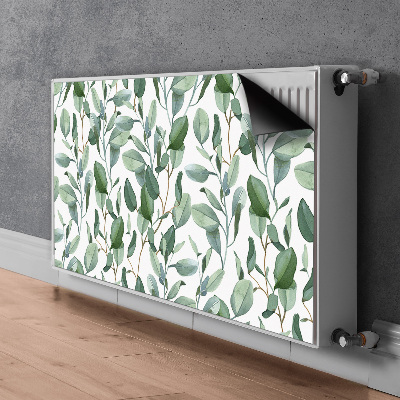 Printed radiator mat Eucalyptus leaves