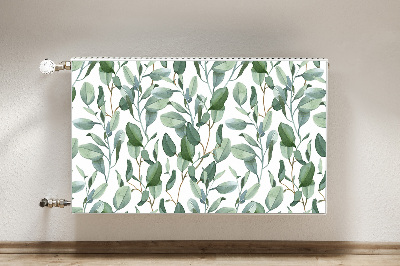 Printed radiator mat Eucalyptus leaves