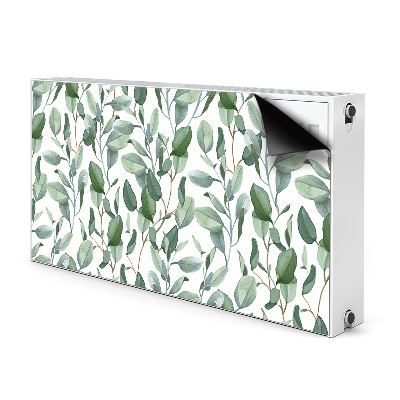 Printed radiator mat Eucalyptus leaves