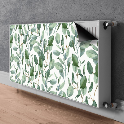 Printed radiator mat Eucalyptus leaves