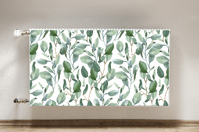 Printed radiator mat Eucalyptus leaves