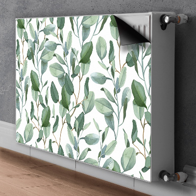 Printed radiator mat Eucalyptus leaves