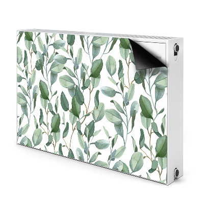 Printed radiator mat Eucalyptus leaves