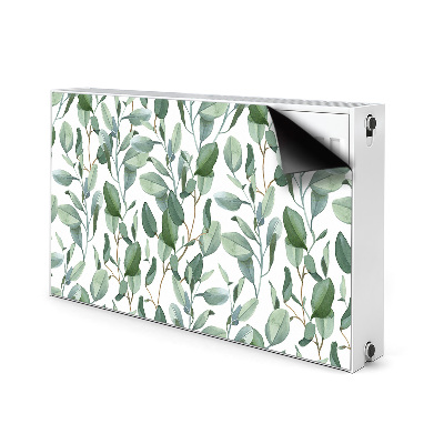 Printed radiator mat Eucalyptus leaves