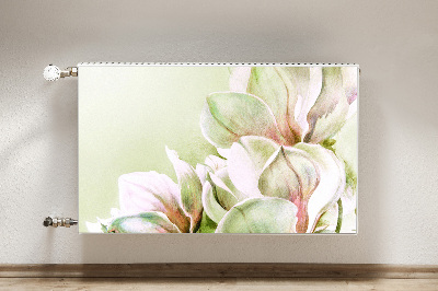 Printed radiator mat Magnolia flowers