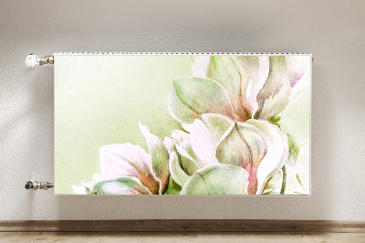 Printed radiator mat Magnolia flowers