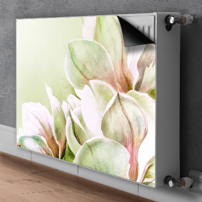 Printed radiator mat Magnolia flowers